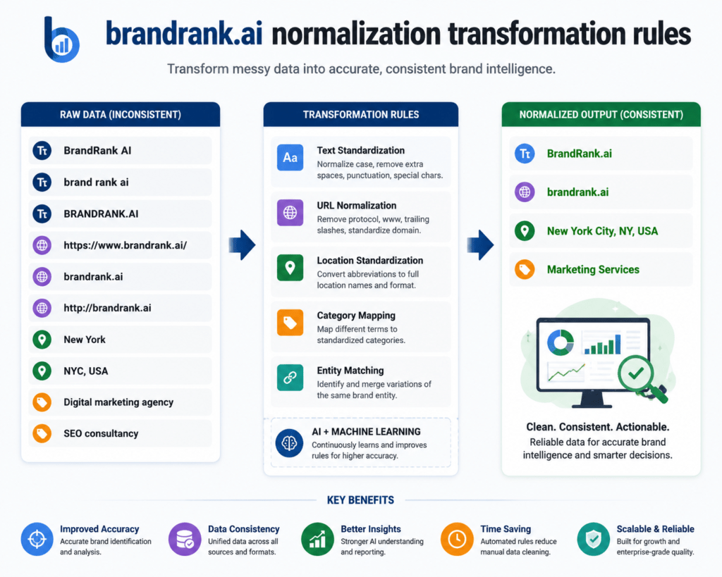 brandrank.ai normalization transformation rules: Complete Guide to Data Accuracy and Brand Intelligence