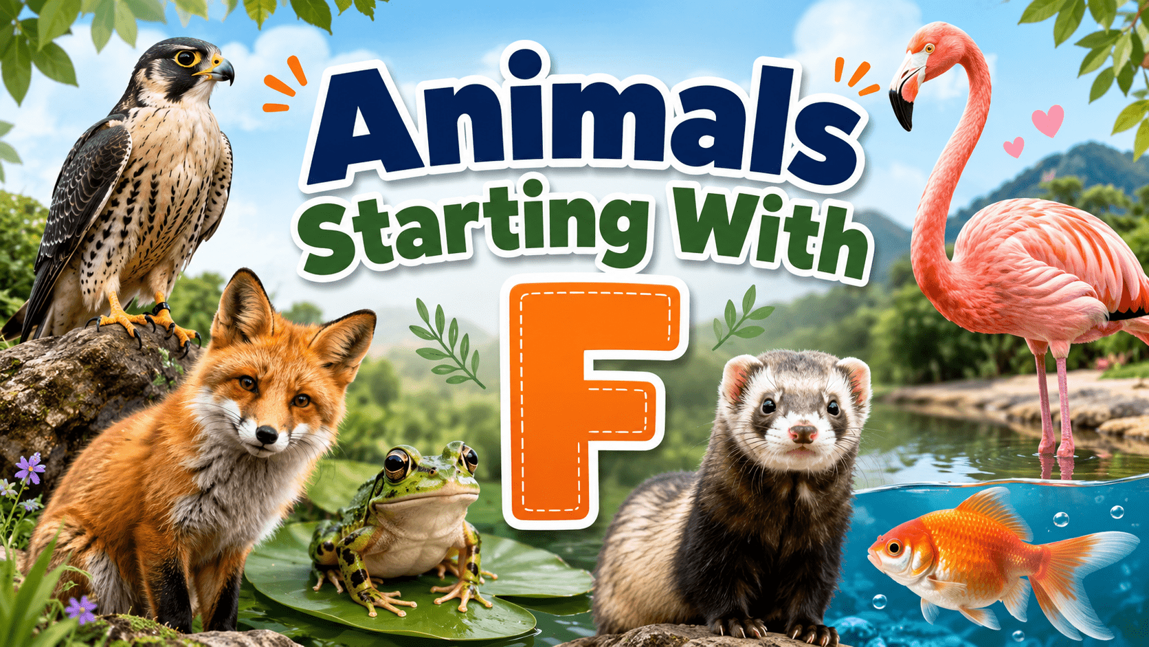 animals starting f