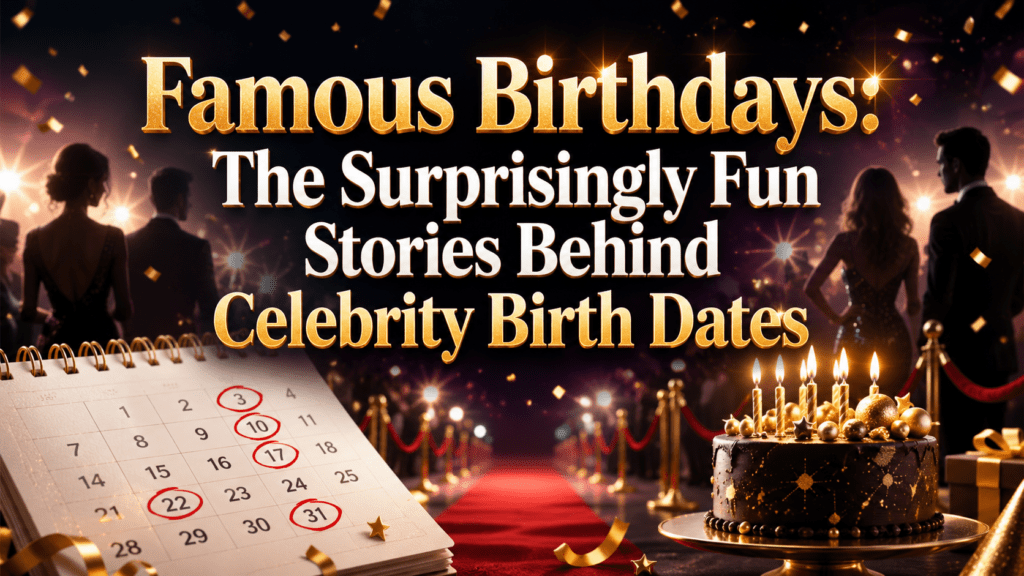 Famous Birthdays: The Surprisingly Fun Stories Behind Celebrity Birth Dates