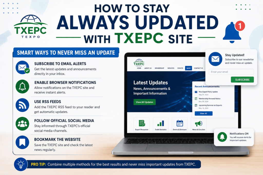 How to Stay Always Updated With TXEPC Site