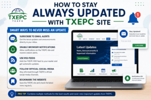 How to Stay Always Updated With TXEPC Site