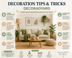 Decoration Tips and Tricks Decoradyard: Transform Your Space With Creative Ideas