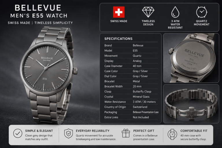 Bellevue Men’s E55 Watch: Complete Review and Buying Guide