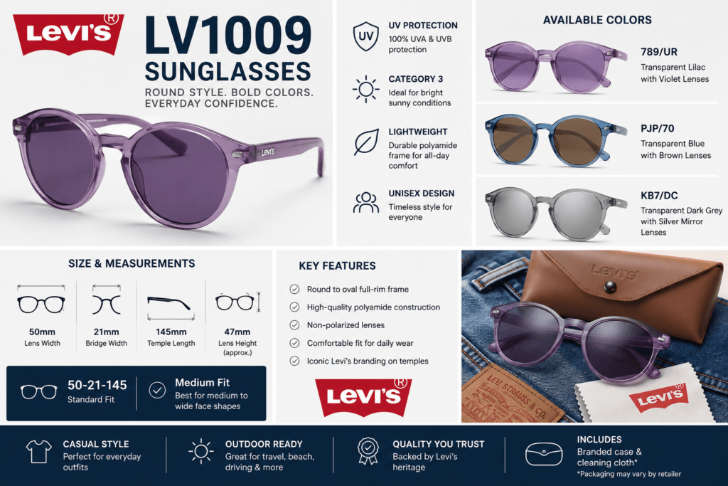 Levi’s LV1009 Sunglasses: Complete Buying Guide