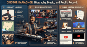 Okiotor Dafiaghor: Biography, Music, and Public Record