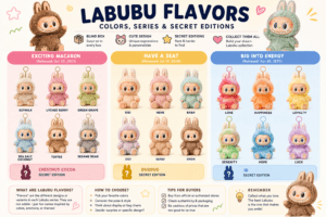 labubu flavors: Names, Colors, Series, and Secret Editions