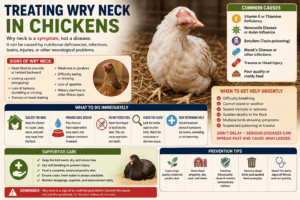 treating wry neck in chickens: What to Do and When to Get Help