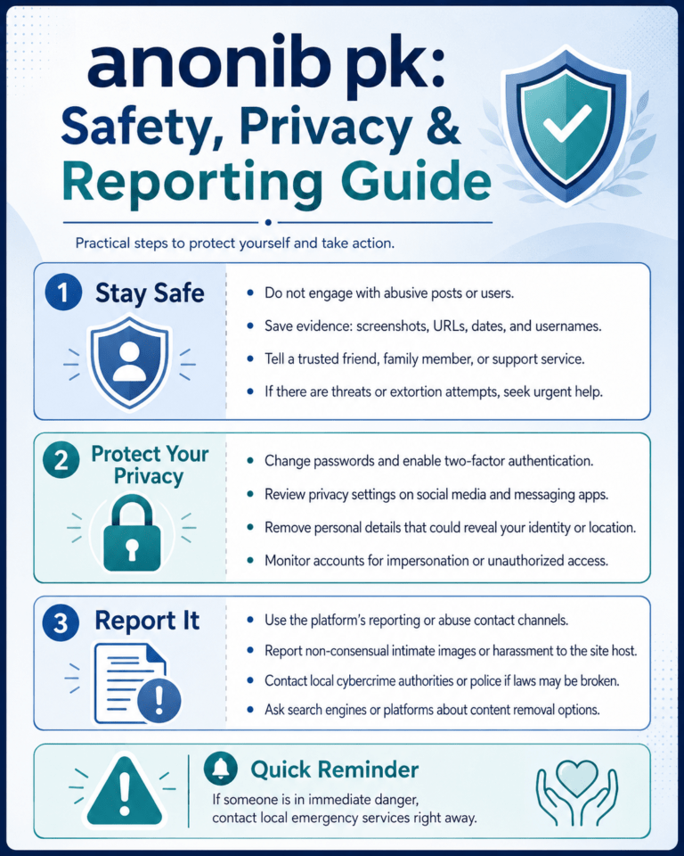 anonib pk: Safety, Privacy & Reporting Guide