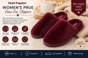Hush Puppies Women’s Prue Faux Fur Slippers