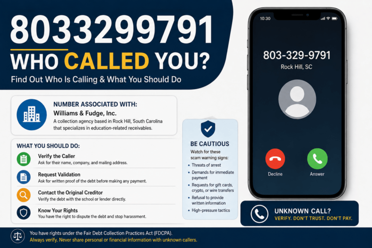 8033299791: Who Is Calling and What Should You Do?