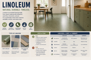 Linoleum: The Complete Guide to Choosing, Installing, and Caring for It