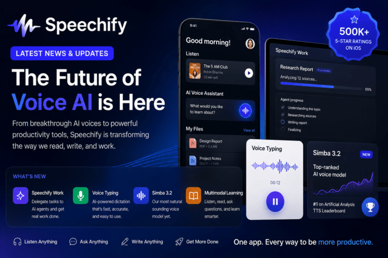 Speechify News: Latest AI, Product & Company Updates