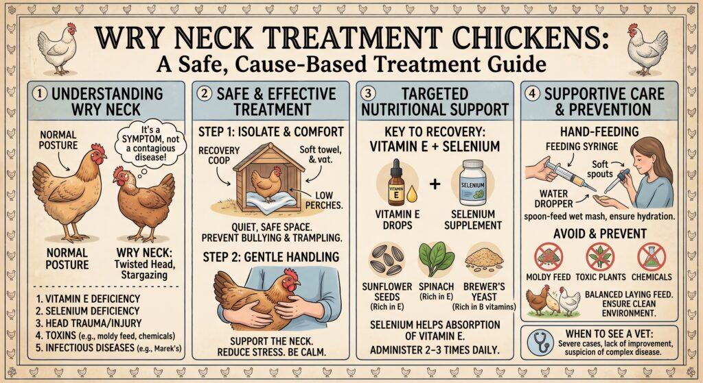 wry neck treatment chickens: A Safe, Cause-Based Treatment Guide