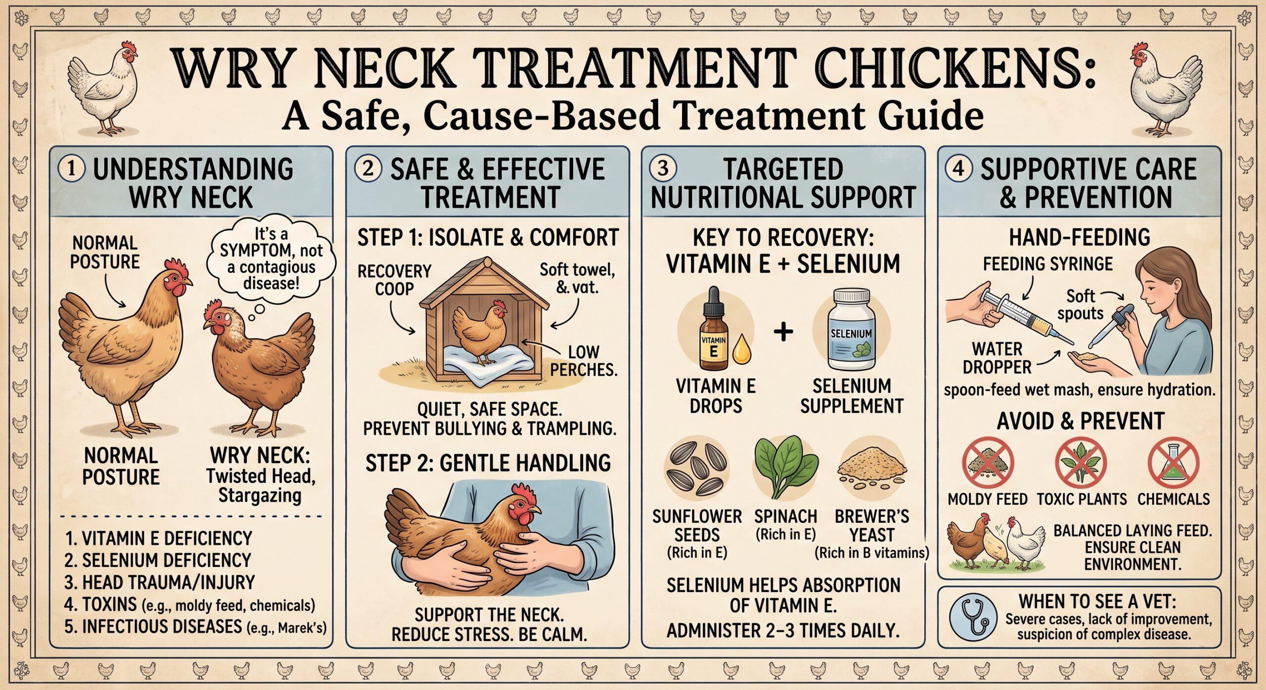 wry neck treatment chickens
