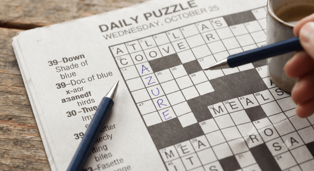 sort of: shade of blue crossword clue — Likely Answers