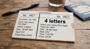 sort of: counterfoil 4 letters — Crossword Answer